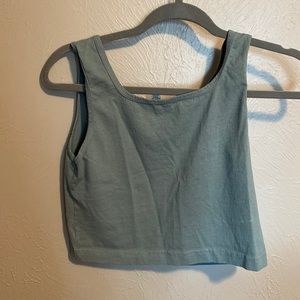 Los Angeles apparel cropped square neck tank